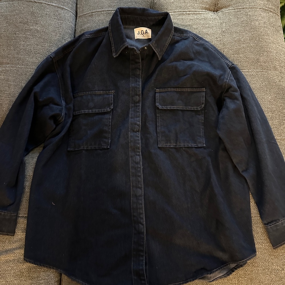 J.O.A. Dark Blue Jean Jacket